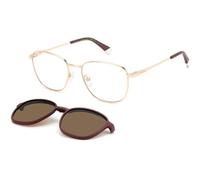 Polaroid Unisex PLD 6205/CS NOA/SP Occhiali da sole Metallo Oro/Bordeaux Marrone Squadrata Polarizzata
