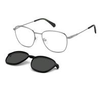 Polaroid Unisex PLD 6205/CS V81/M9 Occhiali da sole Metallo Rutenio scuro / Nero Grigio Squadrata Polarizzata