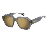 Polaroid Unisex PLD 6212/S/X RIW/LM Occhiali da sole Policarbonato Grigio Squadrata Polarizzata Multistrato