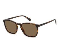 Polaroid Uomo PLD 4139/S 086/SP Occhiali da sole Plastica Havana Marrone Squadrata Polarizzata