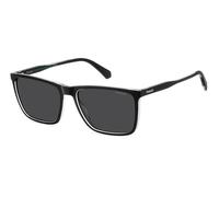 Polaroid Uomo PLD 4180/S 7C5/M9 Occhiali da sole Policarbonato Nero Grigio Squadrata Polarizzata