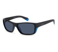 Polaroid Uomo PLD 7046/S OY4/C3 Occhiali da sole Plastica Nero Multicolore Squadrata Polarizzata