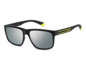 Polaroid Uomo Polaroid PLD 2149/S 71C/EX Occhiali da sole Policarbonato Nero Argento Squadrata Polarizzata