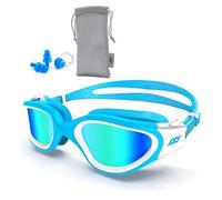 POLARS DESIGN Occhiali da nuoto per uomini e donne, polarizzati, protezione UV, antiappannamento, cinturino regolabile, occhiali da nuoto professionali comodi per adulti