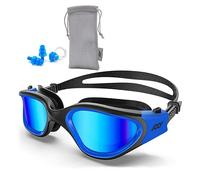 POLARS DESIGN Occhiali da nuoto per uomini e donne, polarizzati, protezione UV, antiappannamento, cinturino regolabile, occhiali da nuoto professionali comodi per adulti