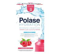 Polase Hydration, Integratore Alimentare Sali Minerali con Magnesio e Potassio e Vitamina C, Per la Tua Attività Fisica, Reidrata e Reintegra, Senza Glutine, Gusto Lampone, 12 sticks