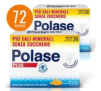 Polase Plus più Magnesio e Potassio Integratore Alimentare Sali Minerali Arancia Mandarino 36 + 36 Bustine