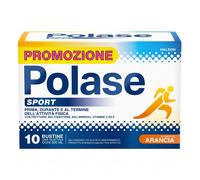 Polase Sport Integratore energetico salino per l'idratazione e il recupero gusto arancia, 10 bustine da 20 g