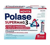 Polase Supermag 3 Integratore Magnesio e Vitamina B6 Gusto Ciliegia 18 Stick
