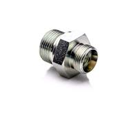 POLBERIS Nipplo metrico 1/2'' - M16 x 1,5 raccordo dritto in acciaio BSP, riduzione, adattatore raccordo dritto vite ad alta pressione riduttore capezzolo