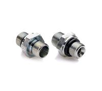 POLBERIS Nipplo metrico 3/8'' - M16 x 1,5 raccordo dritto in acciaio BSP, riduzione, adattatore raccordo dritto vite ad alta pressione riduttore capezzolo