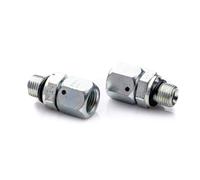 POLBERIS Riduzione 7/16'' GW UNF - Riduzione in acciaio BSP 3/8'' GZ, adattatore raccordo dritto vite ad alta pressione riduttore capezzolo