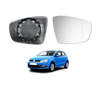 Polcar Vetro Specchietto per VW Polo dal 2009, Up,Citigo, Riscaldabile, Esterno,