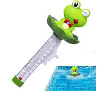 POLCIA CAUSAMENTO DI TEMPERA - Strumento di misurazione della temperatura del bagno per animali, strumento di tracciamento a temperatura galleggiante per le perdite per vano da bagno per nuoto da bagn