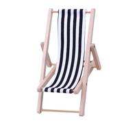 poldable Mini Deck Chair Fairy Garden Decoration Tiny Furniture Ornament