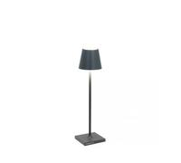 Zafferano Poldina Lampada ricaricabile LED, grigio scuro - 27,5 cm