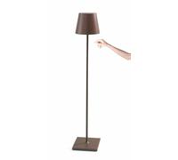 ZAFFERANO Poldina PRO XXL Lampada da Terra/Tavolo Corten Marrone
