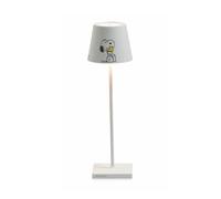 Zafferano S.R.L. Poldina pro peanuts lampada da tavolo ricaricabile di zafferano - bianco friends Poldina pro peanuts lampada da tavolo ricaricabile di zafferano - bianco friends