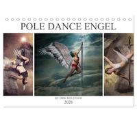 Pole Dance Engel (Tischkalender 2026 DIN A5 quer), CALVENDO Monatskalender: Die phantastische Welt des Poledance