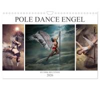 Pole Dance Engel (Wandkalender 2026 DIN A4 quer), CALVENDO Monatskalender: Die phantastische Welt des Poledance