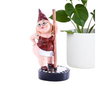 Pole Dance Gnome Resin Funny 4.7x1.9x2.4in Pole Dancing Gnome Figurine