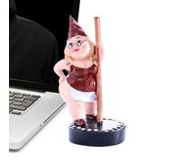 Pole Dance GNOME - Scultura in resina, divertente per interni all'aperto, decorazione domestica per patio law Garden Yard Art Art