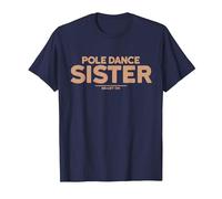 Pole Dance Sister Beige Donna Pole Training Fitness Training Maglietta, Uomo, Navy, S