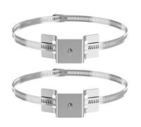 Pole Mounting Bracket - 4-15 inches Adjustable Metal Vertical Hardware | Sign Mounting Bracket for Mailbox Solar Panel Cameras Propane Tank Round Telephone Pole