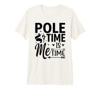 Pole Time Is Me Time Silhouette Pole Dance Maglietta Premium
