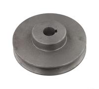 Poleggia a Scanalatura Singola Tipo A con Cinghia Trapezia, Ruota di Trasmissione in Ghisa per Pompa del Compressore d'Aria, Accessorio per Utensili Elettrici Grigio (8 Taglie)(16x100)