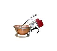 POLENTINA OVBC PAIOLO IN RAME CON MOTORE ELETTRICO DIAMETRO 26 CM 14 WATT BASE ALLUMINIO