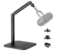 POLESTO Supporto Microfono da Tavolo, Braccio Regolabile con Adattatori 1/4"-3/8"-5/8" per Blue Yeti, Fifine, HyperX, Webcam e Fotocamere - Ideale per Registrazione, Podcast e Streaming