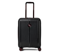 Polestream Paris 4 ruote Carrello della cabina 55 cm con piega di espansione nero