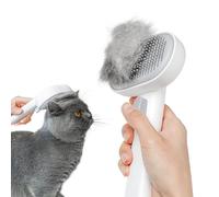 POLGDW Spazzola for gatti con pulsante di rilascio, spazzole for gatti for gatti da interno che perdono il pelo, spazzola for gatti a pelo lungo o corto, spazzola for la toelettatura dei gatti, pettin