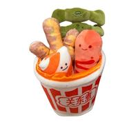 Polgo Di Peluche Di Cibo Imbottito | Figura Di Design Di Oden A Tema, Set Di Hot Dog Creativo | Cuscino Di Snack Artificiale Realistico, Bambola Morbida Per Ragazzi, Ragazze, Camera Da Letto, Cucina,