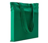 POLHIM® Sacchetti di stoffa di alta qualità, per biancheria, sport, shopping, cibo, ecologici, riutilizzabili, 38 x 42 cm, 145 g/m2, 1 pezzo, verde chiaro, m, Minimal
