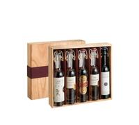 Poli Grappa 5 Barrel Experience 5 bottiglie da 100 ㎖, Cassetta di legno