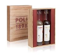 Poli, Astuccio Legno contenente 1 Sarpa"Baby" 700 ml & 1 Sarpa Oro"Baby" 700 ml