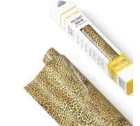 POLI-FLEX - Pellicola di trasferimento per tessuti, design effetto leopardato, da applicare con ferro da stiro, per magliette fai da te, leopardo, 30,5 cm x 61 cm