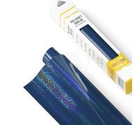 POLI-FLEX® STARFLEX Vinile di Trasferimento per Tessuti - Vinile effetto olografico per applicazione a caldo, vinile per plotter per magliette DIY, Blu, 30,5 cm x 61 cm