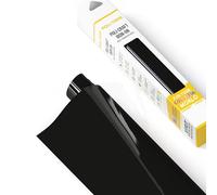 POLI-FLEX TURBO - Pellicola di trasferimento per tessuti, pellicola flessibile da applicare con il ferro da stiro, per magliette fai da te, colore nero opaco, 30,5 cm x 305 cm