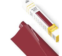 POLI-FLEX® TURBO® - Pellicola transfer per tessuti - Pellicola flessibile da stirare, pellicola per plotter per magliette fai-da-te, rosso caminio opaco (NUOVO), 30,5 cm x 122 cm