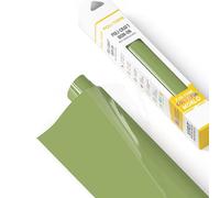 POLI-FLEX® TURBO® - Vinile per trasferimento per tessuti - Vinile Flex da applicare con ferro da stiro, vinile da taglio per magliette DIY, Oliva opaco, 30,5 cm x 122 cm