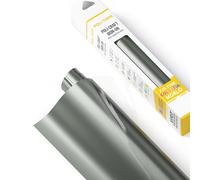 POLI-FLEX® TURBO® - Vinile per trasferimento per tessuti - Vinile Flex da applicare con ferro da stiro, vinile da taglio per magliette DIY, Argento brillante opaco, 30,5 cm x 122 cm