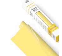 POLI-FLEX® TURBO® - Vinile per trasferimento per tessuti - Vinile Flex da applicare con ferro da stiro, vinile da taglio per magliette DIY, Giallo pastello opaco, 30,5 cm x 122 cm