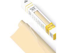 POLI-FLEX® TURBO® - Vinile per trasferimento per tessuti - Vinile Flex da applicare con ferro da stiro, vinile da taglio per magliette DIY, Beige opaco, 30,5 cm x 122 cm