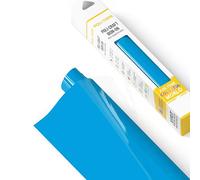 Poli-Flex® Turbo® - Vinile Termo trasferibile per Tessuti - Foglio di Pellicola Flessibile stirabile, Foglio per per t-Shirt per Plotter Cricut e Silhouette, Blu Neon, 30,5cm x 122 cm