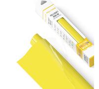 Poli-Flex® Turbo® - Vinile Termo trasferibile per Tessuti - Foglio di Pellicola Flessibile stirabile, Foglio per per t-Shirt per Plotter Cricut e Silhouette, Giallo Limone, 30,5cm x 122 cm