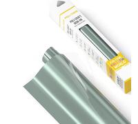 Poli-Flex® Turbo® - Vinile Termo trasferibile per Tessuti - Foglio di Pellicola Flessibile stirabile, Foglio per per t-Shirt per Plotter Cricut e Silhouette, Argento Metallizzato, 30,5cm x 122 cm