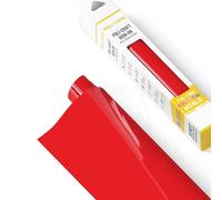 Poli-Flex® Turbo® - Vinile Termo trasferibile per Tessuti - Foglio di Pellicola Flessibile stirabile, Foglio per per t-Shirt per Plotter Cricut e Silhouette, Rosso Fuoco, 30,5cm x 122 cm